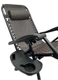 RENOVO Patio Chaise Lounges Chair gravity chair with adjustable backrest and footrest Sunlounger for Poolside Backyard and Beach  - Image 5