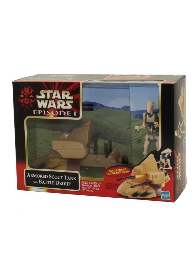 STAR WARS STAR WARS EPISODE I " ARMORED SCOUT TANK w/ BATTLE DROID "