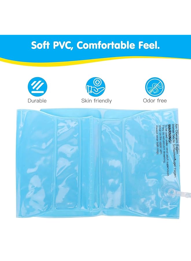 KASTWAVE Inflatable Armbands For Kids (Aged 3 6) Pool Arm Floatie Sleeves Floater Tube Water Wings Swimming Armlets For Children Kids Learning Swimming Up To 55 Lbs (Whale Blue 2 Pack) - Image 5