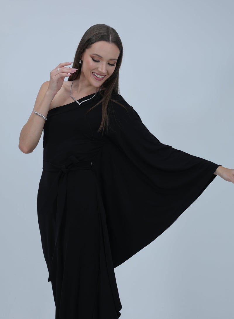Etta Eve, Black Off-Shoulder Long Dress - Image 5