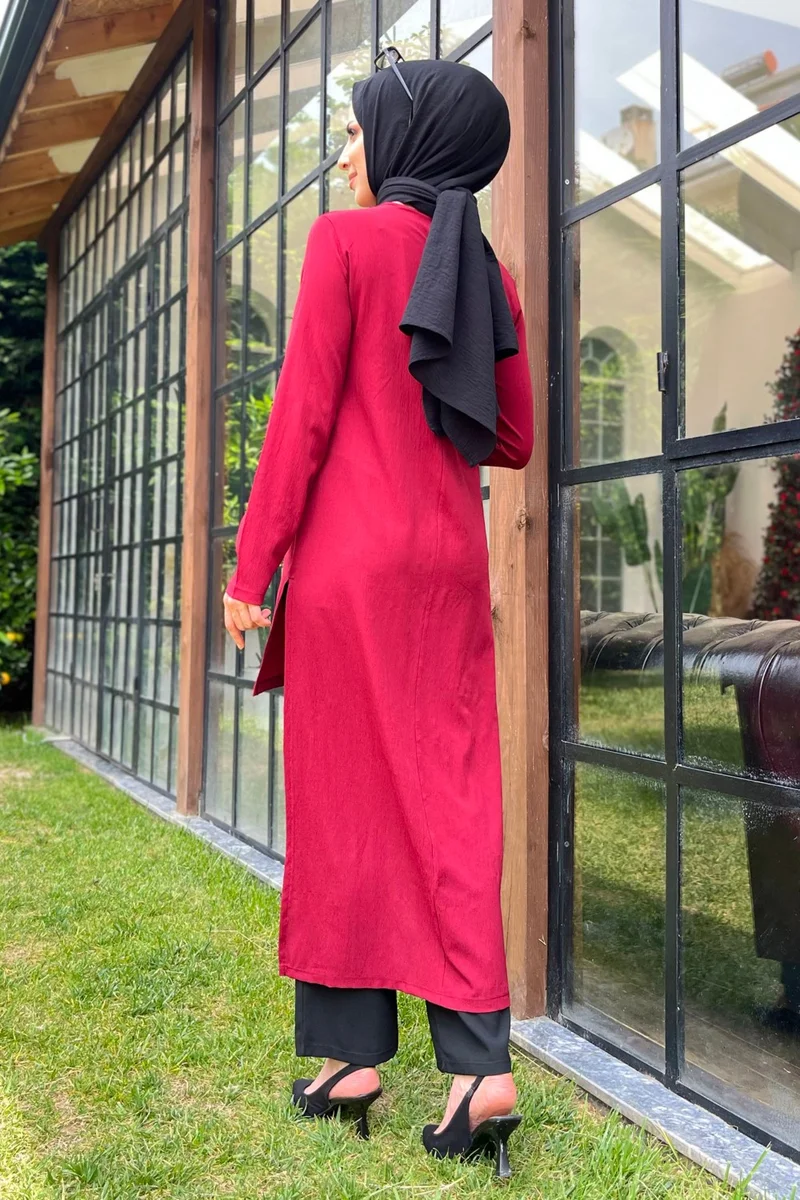Tofisa 11514-CLARET RED Tunic+Pants