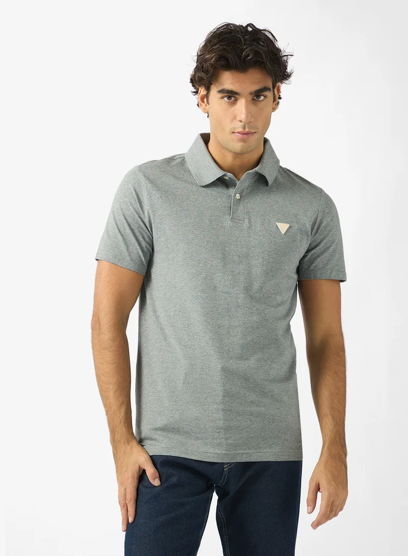 جس Nolan Short Sleeve Slim Fit Polo
