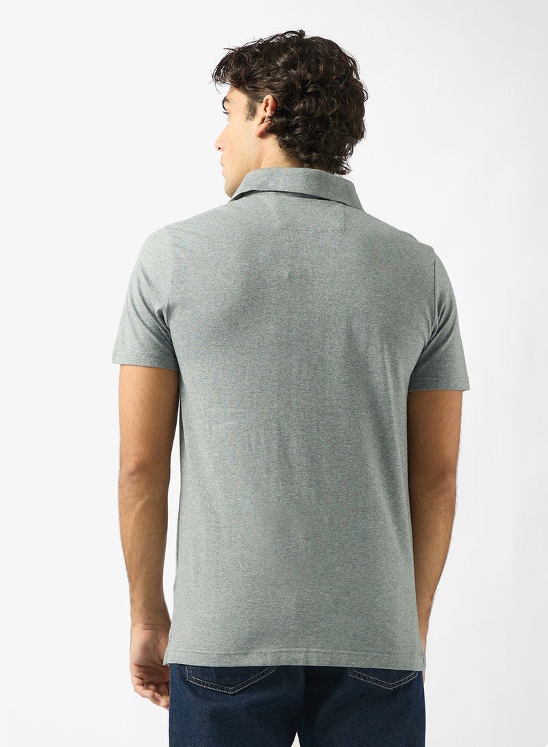 GUESS Nolan Short Sleeve Slim Fit Polo - Image 2