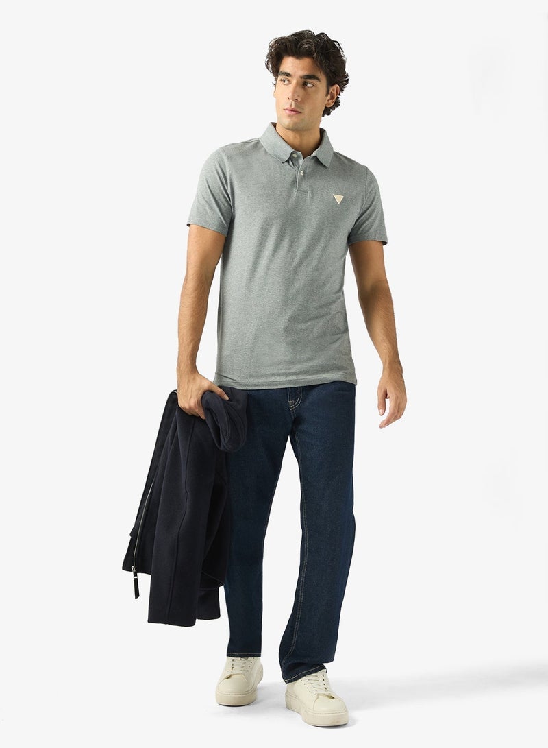 GUESS Nolan Short Sleeve Slim Fit Polo - Image 4
