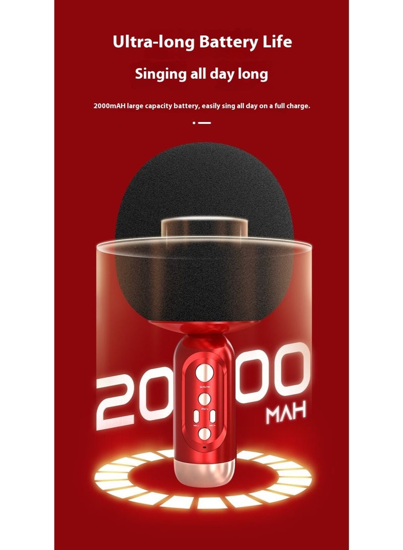 Wireless Bluetooth Karaoke Microphone – Portable Handheld Mic Speaker with Built-in Speaker for Kids, Girls, Boys & Adults, Compatible with All Smartphones - Image 5