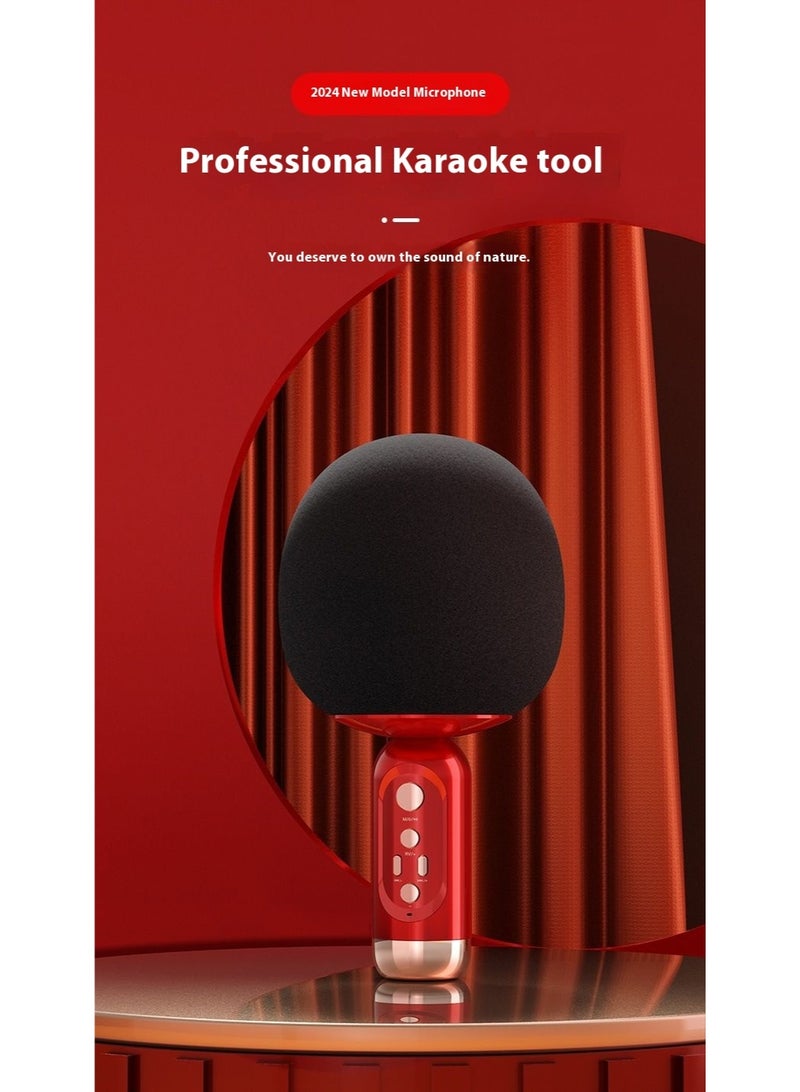 Wireless Bluetooth Karaoke Microphone – Portable Handheld Mic Speaker with Built-in Speaker for Kids, Girls, Boys & Adults, Compatible with All Smartphones - Image 4