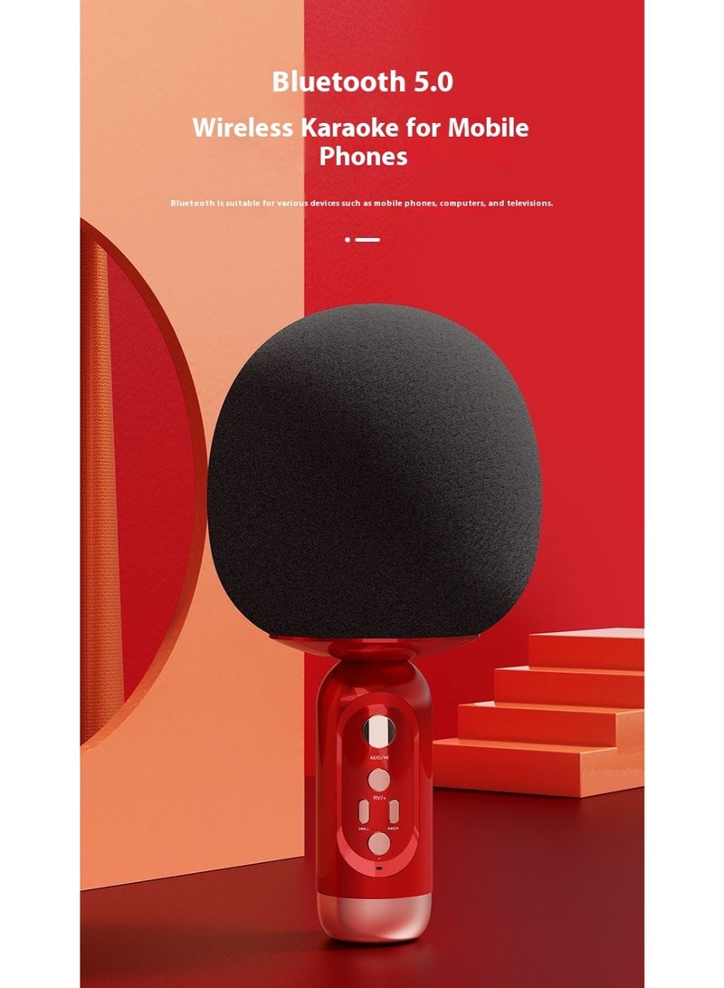 Wireless Bluetooth Karaoke Microphone – Portable Handheld Mic Speaker with Built-in Speaker for Kids, Girls, Boys & Adults, Compatible with All Smartphones - Image 2