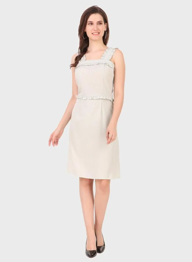 House Of Raeli Sleeveless A-Line Knee-Length Plain Dress
