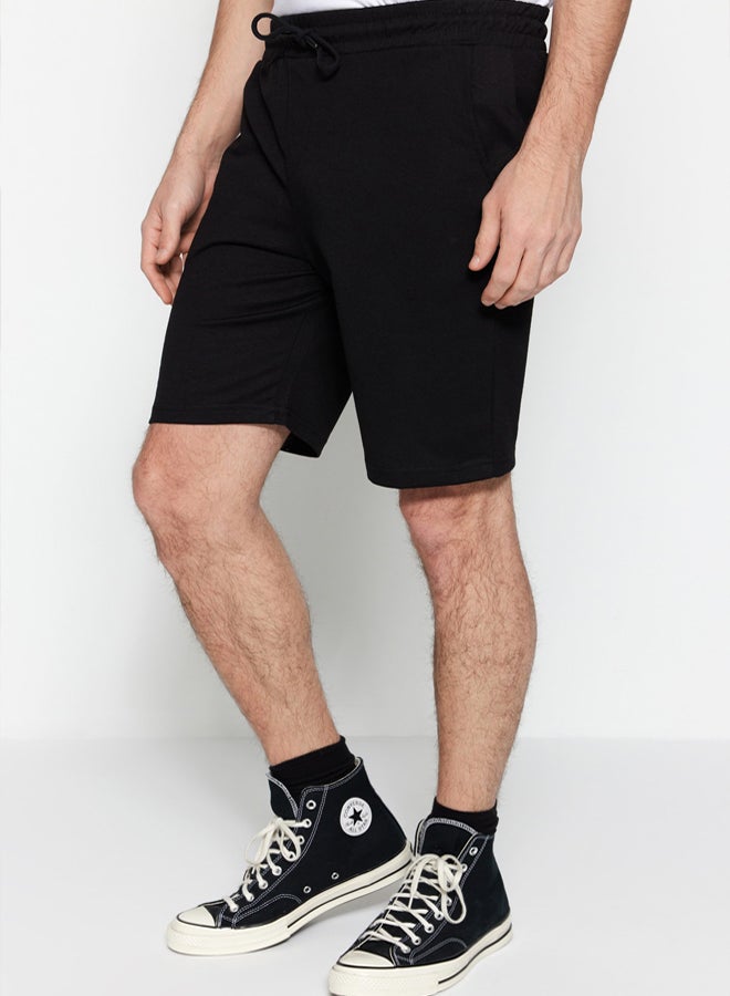 trendyol Black Regular/Normal Cut Basic Shorts&Bermuda - Image 1