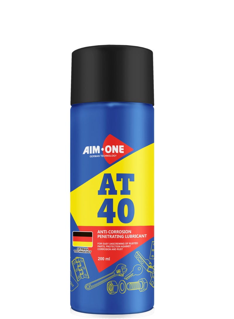 AIM-ONE Aim One AT-40 200ml - For Easy Detach Of Rusted Parts - Protection Against Corrosion & Rust
