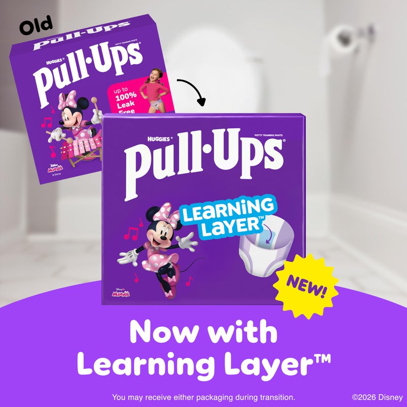Pull-Ups Girls' Potty Training Pants, Size 6T-7T Training Underwear (55-75 lbs), 72 Count - Image 3