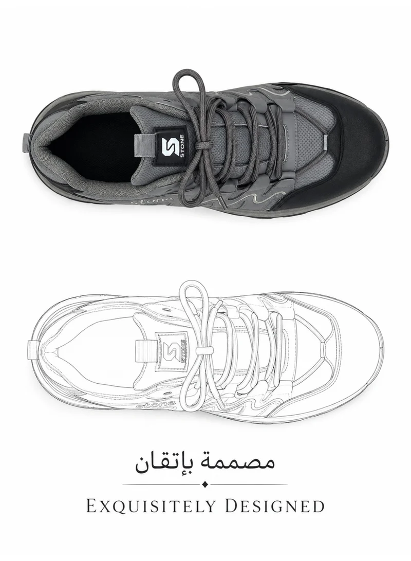 STONE Pulse Unisex Outdoor Walking Shoes | Rugged Comfort Sneakers