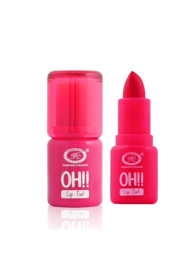 Fashion Colour Oh Lip Tint 3.8g Velvet Touch Tinted Balm 10H Hydration Non Sticky Strawberry - Image 1