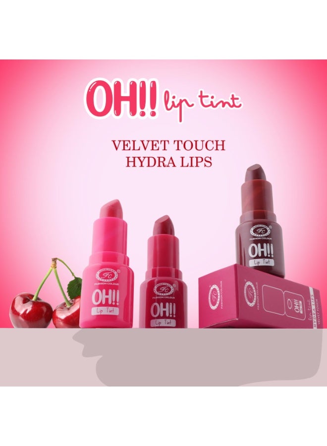 Fashion Colour Oh Lip Tint 3.8g Velvet Touch Tinted Balm 10H Hydration Non Sticky Strawberry - Image 4