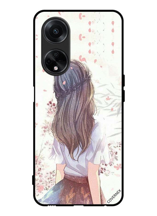 Covernex غطاء واقي لهاتف أوبو A98 5G فتاة لطيفة في تفكير عميق  - Image 1