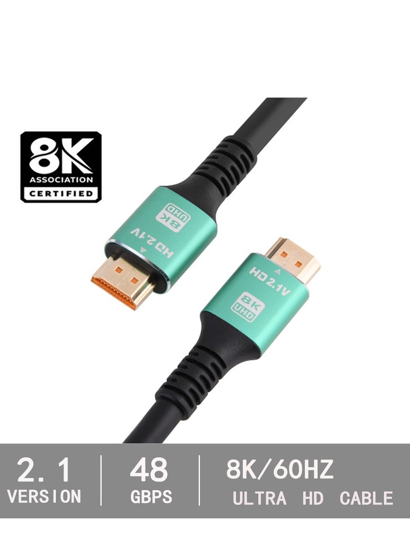 HDMI 2.1 Cable - 8K and 4K - Ultra High Speed HDMI Cord - Suitable for Computer Monitors, Projectors, TV, PS5, Xbox, Switch  - Image 1