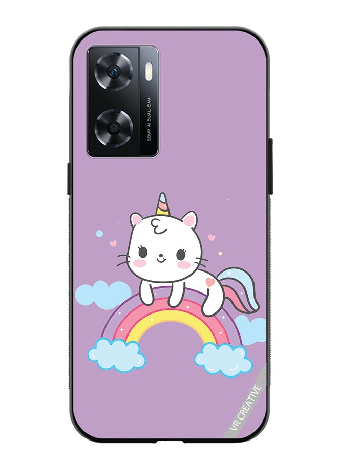 VR CREATIVE Protective Case Cover For Oppo A57/A77s Unicorn Design Multicolour - Image 1