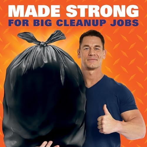 Hefty Easy Flaps Multipurpose Large Trash Bags, 30 Gallon, 40 Count - Image 2