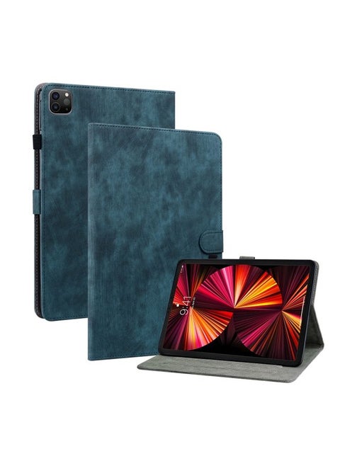 Case Cover Tiger Pattern PU Tablet Case With Sleep / Wake-up Function For iPad Pro 11 2022 / 2021 / 2020 / 2018 / Air 2020 10.9 Dark Blue