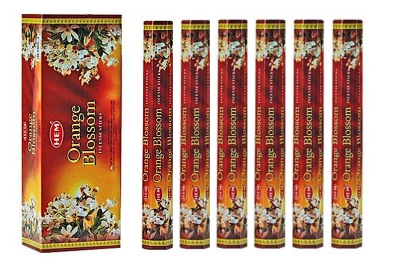 Hem Orange Blossom Incense Sticks (120 Sticks, 6 Boxes Inside) - 9 Inches Long, 20g per Box - A Soothing Ambiance for Relaxation. - Image 4