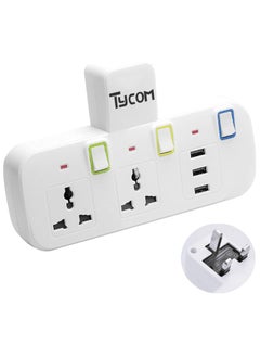 2 AC Outlet and 3 USB