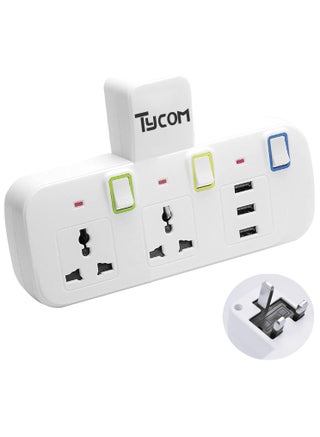 2 AC Outlet and 3 USB