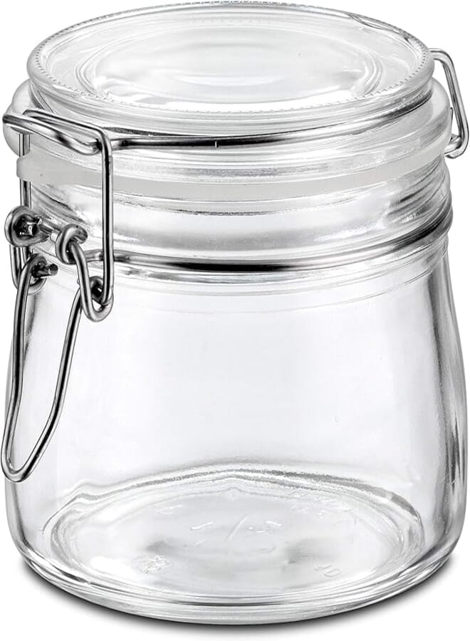 Borgonovo 96.5Nr Normal Food Container Jar 500ML With Elegant Design - Clear
