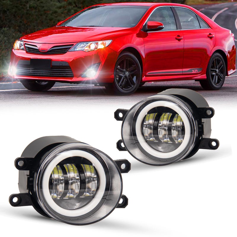 WEZEMLIGHT New Version LED Fog Lights Assembly Replacement For 20112013 CT200h 20112014 IS250350 Toyota 4Runner Avalon Camry Highlander Matrix Prius Rav4 Tacoma LED Fog Lamps 1 Pair Includes DRL