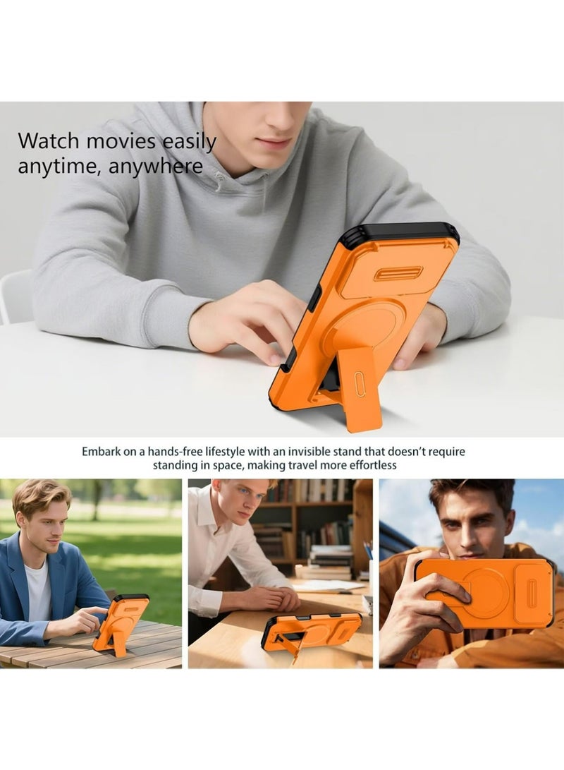 بولوز حالة لـ iPhone 17 Pro ، الصف العسكري [مدمج في الركض] المغناطيسية الثقيلة مع الشحن اللاسلكي مقاوم للصدمات حماية حالة الهاتف - Image 4