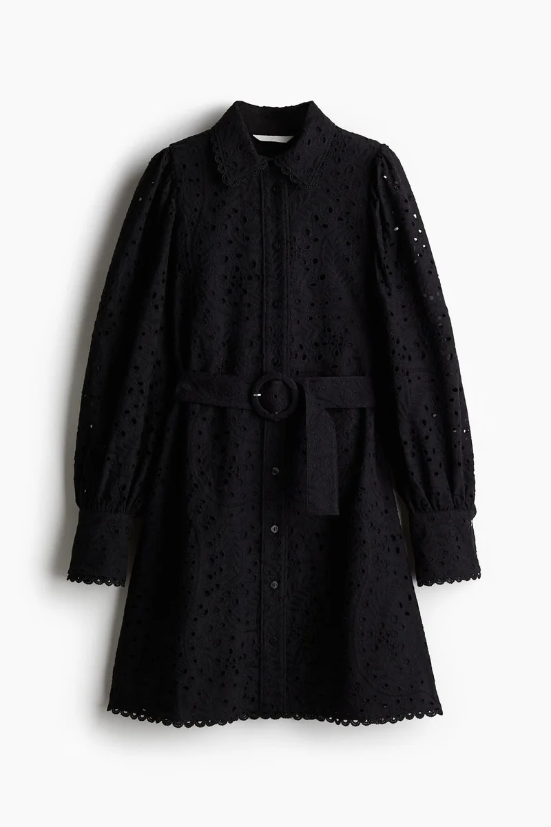 اتش اند ام Broderie anglaise shirt dress