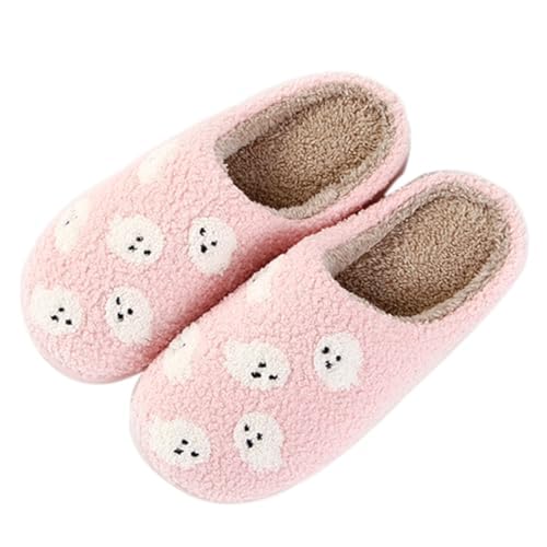 Tellrain Ghost Slippers Women Adults Halloween Fun Spooky House Fuzzy Slipper Unisex Comfy Soft Cozy Men Shoes Bedroom Cutest Cookie - Image 1