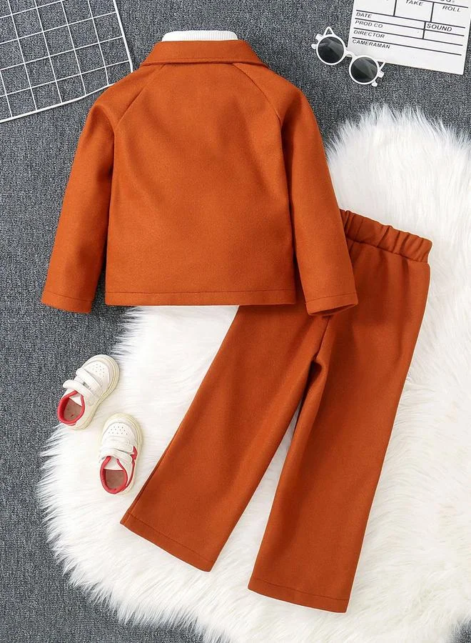 Take Two Solid Pocket Detail Shirt with Pants Set