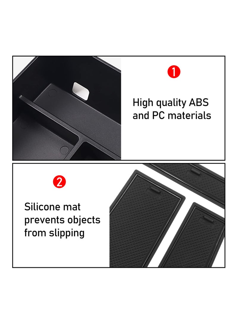 Center Console Organizer for BMW X5 G05 (2019-2024), X6 G06 (2020-2024), and X7 G07 - Console Storage Tray Compatible with BMW Models for Enhanced Organization. - Image 3