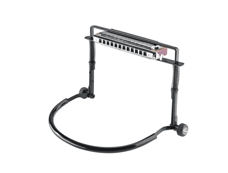 KM حامل هارمونيكا K&M كونيج & ماير 16415.000.55 - معيار صناعي - دعامة رقبة هارمونيكا بدون استخدام اليدين - إطار قوي قابل للتعديل - درجة احترافية لجميع الموسيقيين - صنع في ألمانيا - أسود - Image 3