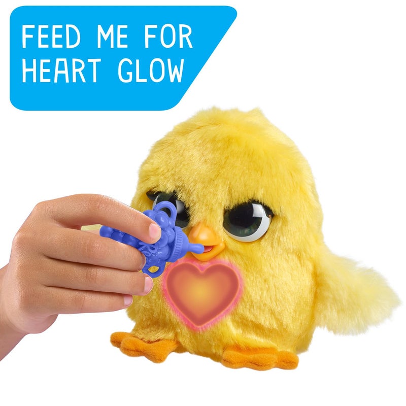 FurReal Fuzz-A-Lots Chick Interactive Toy, 3.75-inch Realistic Plush with Over 25 Sounds and Reactions, Easter Basket Fillers, Gifts, Presents, Kids Toys for Ages 4 Up by Just Play - Image 3
