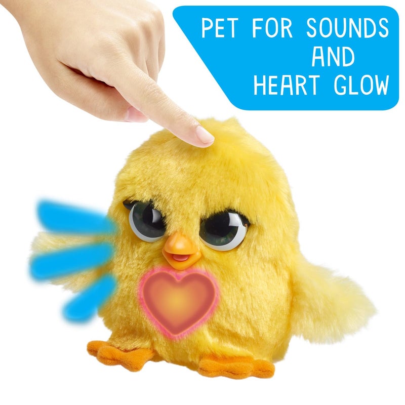 FurReal Fuzz-A-Lots Chick Interactive Toy, 3.75-inch Realistic Plush with Over 25 Sounds and Reactions, Easter Basket Fillers, Gifts, Presents, Kids Toys for Ages 4 Up by Just Play - Image 2