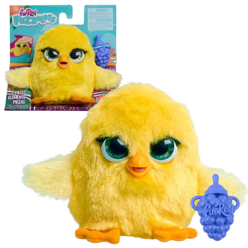 FurReal Fuzz-A-Lots Chick Interactive Toy, 3.75-inch Realistic Plush with Over 25 Sounds and Reactions, Easter Basket Fillers, Gifts, Presents, Kids Toys for Ages 4 Up by Just Play - Image 1
