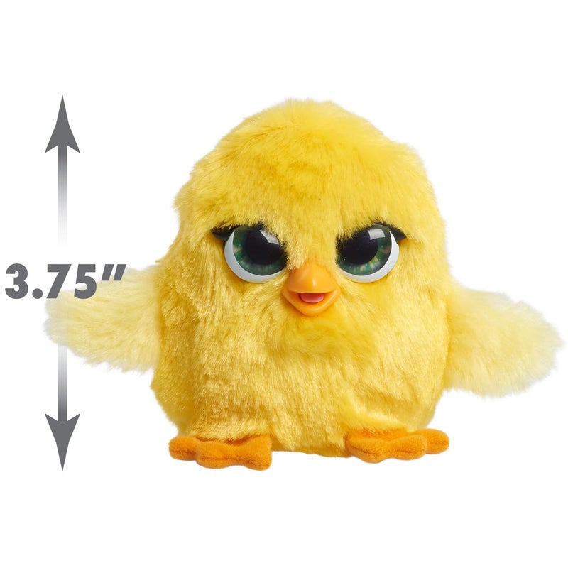 FurReal Fuzz-A-Lots Chick Interactive Toy, 3.75-inch Realistic Plush with Over 25 Sounds and Reactions, Easter Basket Fillers, Gifts, Presents, Kids Toys for Ages 4 Up by Just Play - Image 4
