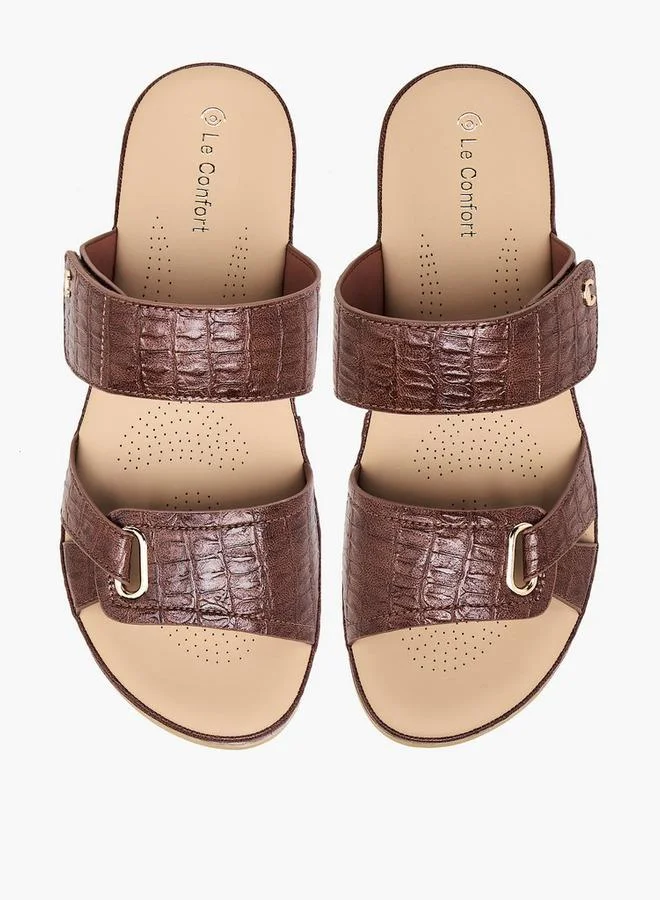 لو كونفورت Women Textured Comfort Sandals