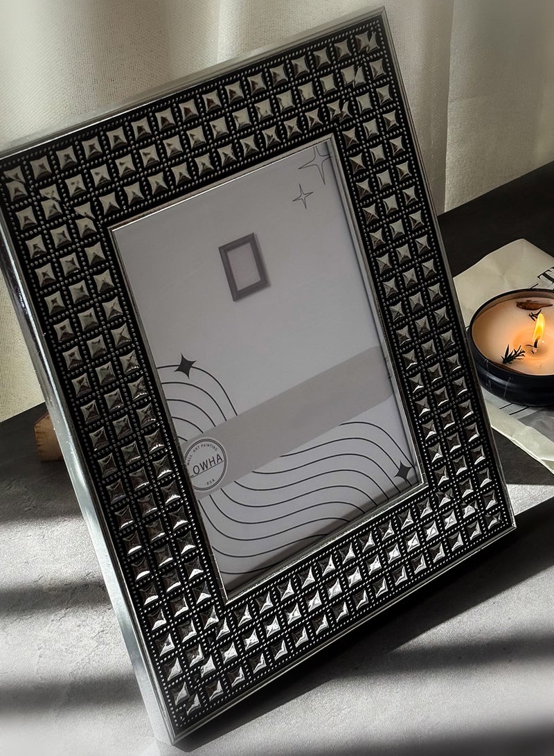 LOWHA Ornate Tabletop Picture Photo Frame with MDF Backing Includes Built-in Stand and Acrylic Front  - Image 4