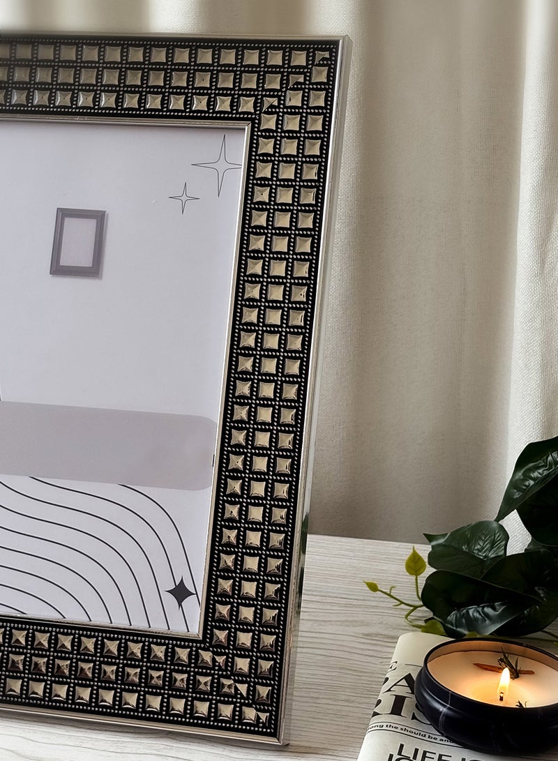 LOWHA Ornate Tabletop Picture Photo Frame with MDF Backing Includes Built-in Stand and Acrylic Front  - Image 2