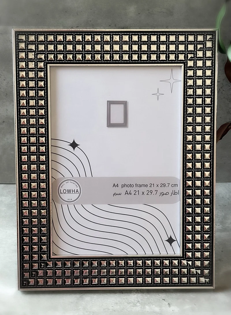 LOWHA Ornate Tabletop Picture Photo Frame with MDF Backing Includes Built-in Stand and Acrylic Front