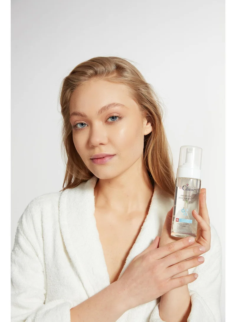 dr.Clinic DR. CLINIC | Prebiotic Face Wash for All Skin Types | Gentle Foaming Cleanser with Hyaluronic Acid & Panthenol | Hydrating Daily Facial Wash for Men & Women | 160ml