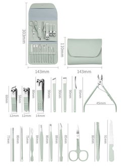 ZCM-HAPPY 16-Piece Manicure and Pedicure Set, Nail Clippers Cuticle Scissors Manicure Knife Manicure Tools  - Image 4