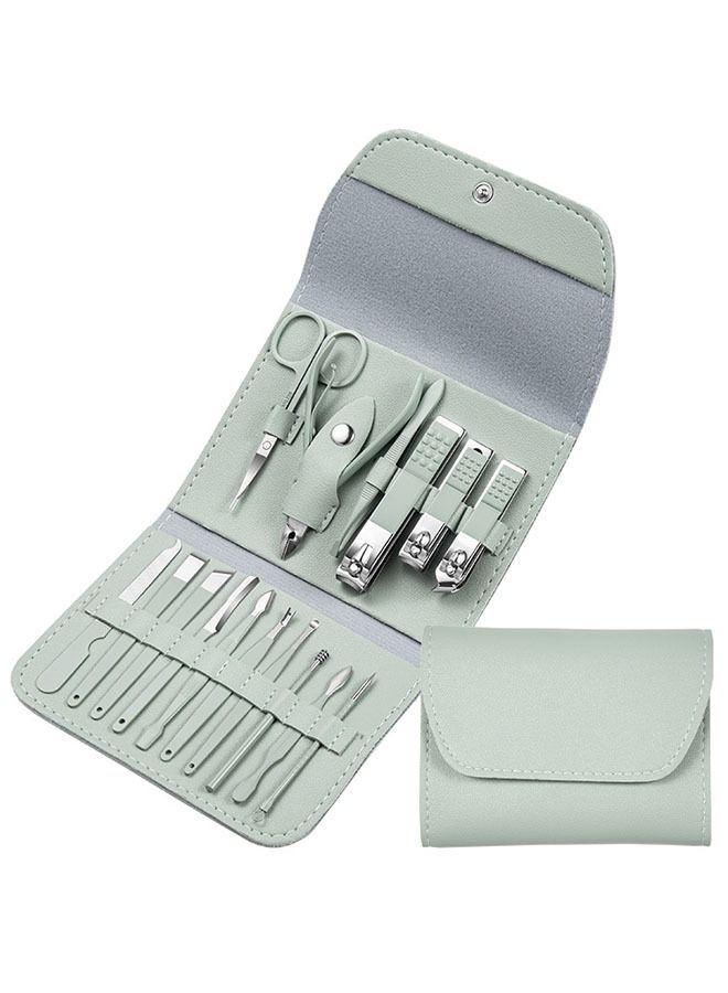 ZCM-HAPPY 16-Piece Manicure and Pedicure Set, Nail Clippers Cuticle Scissors Manicure Knife Manicure Tools - Image 1