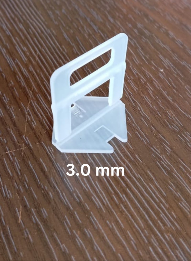 300-Piece Tile Leveling System Clip White 3mm - Image 1