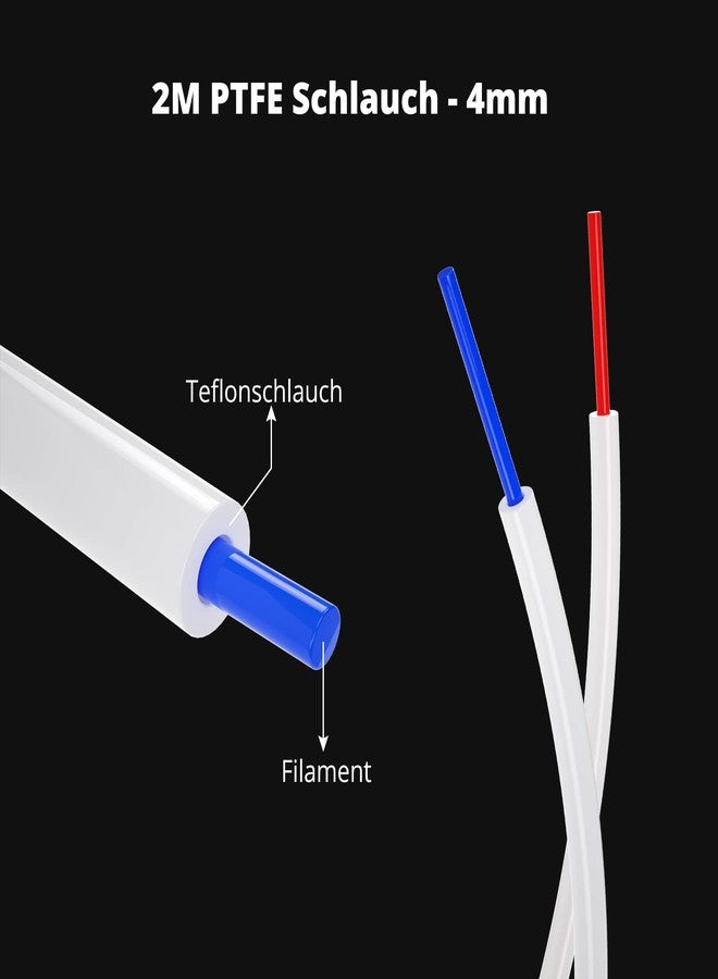 Tronxy 2M PTFE Teflon Tube for 3D Printer - 1.75mm Filament, 4mm OD X 2mm ID Clear High-Temperature Resistance Flexible Extruder Tubing - Image 5