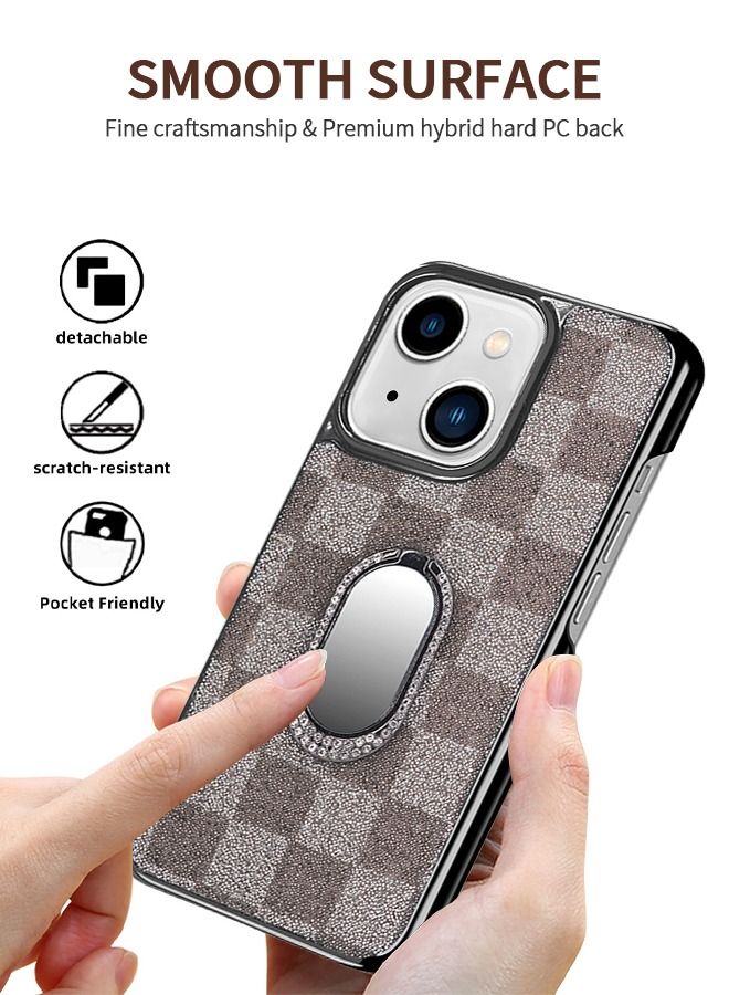 GROIC IPhone 14 Case 6.1 Inch,Sparkle Diamond Cover Slim Protective Case,Back Case & Ring Stand + Camera Lens Protector IPhone 14 Cover - Image 3