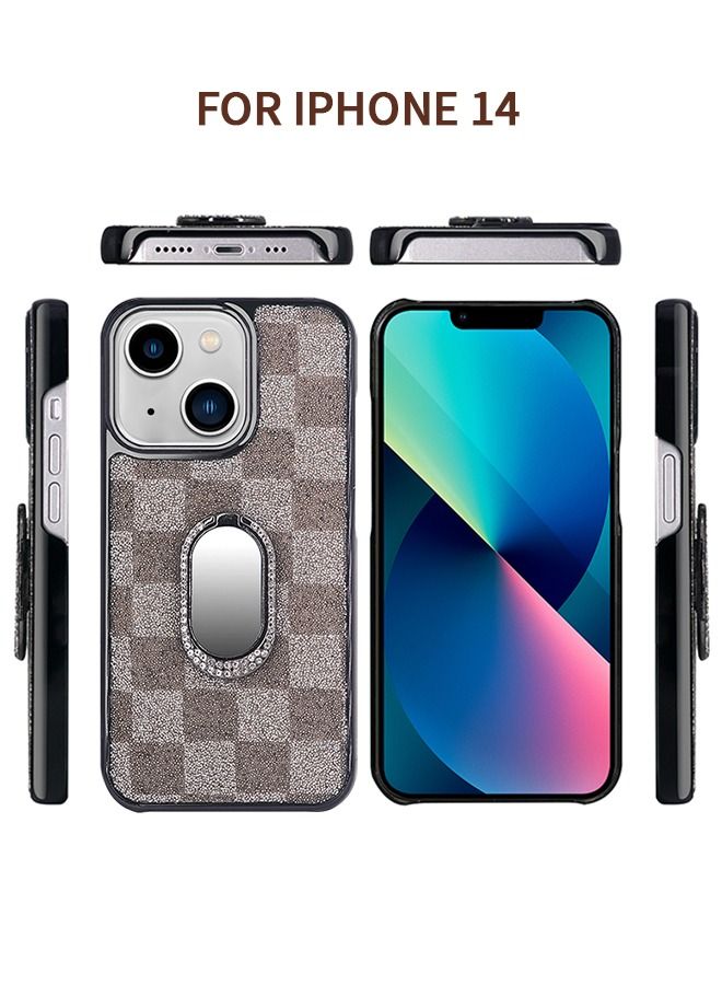 GROIC IPhone 14 Case 6.1 Inch,Sparkle Diamond Cover Slim Protective Case,Back Case & Ring Stand + Camera Lens Protector IPhone 14 Cover - Image 2