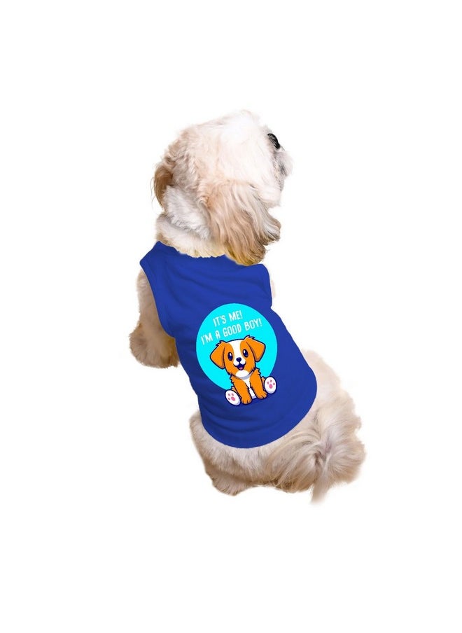 rusepin Set Of 2 I M A Good Boy & Gonna Soak Pup The Sun Printed Dog Tank Round Neck Sleeveless Vest T-Shirt/Tees Apparel/Clothes/Combo Tees Gift For Dogs(Royal Blue & White/Xl (Retrievers, Labs Etc.)  - Image 2